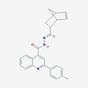molecular formula C25H23N3O B379797 N'-(bicyclo[2.2.1]hept-5-en-2-ylmethylene)-2-(4-methylphenyl)-4-quinolinecarbohydrazide 