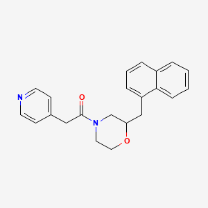 molecular formula C22H22N2O2 B3797986 2-(1-naphthylmethyl)-4-(4-pyridinylacetyl)morpholine 