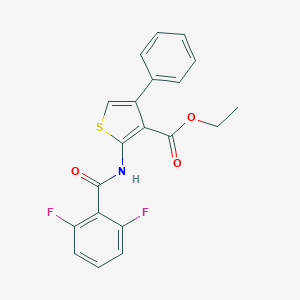 molecular formula C20H15F2NO3S B379799 Ethyl 2-(2,6-difluorobenzamido)-4-phenylthiophene-3-carboxylate CAS No. 307343-81-3