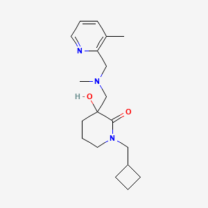 1-(cyclobutylmethyl)-3-hydroxy-3-({methyl[(3-methyl-2-pyridinyl)methyl]amino}methyl)-2-piperidinone