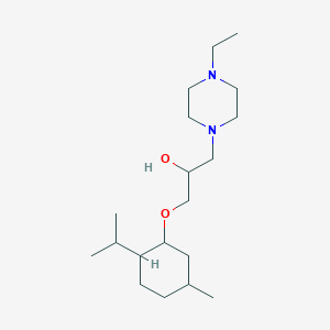 1-(4-Ethylpiperazin-1-yl)-3-{[5-methyl-2-(propan-2-yl)cyclohexyl]oxy}propan-2-ol