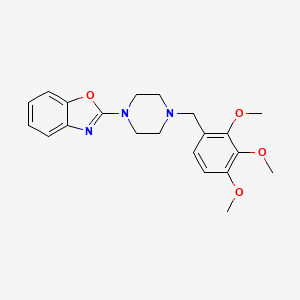 2-[4-(2,3,4-trimethoxybenzyl)-1-piperazinyl]-1,3-benzoxazole bis(trifluoroacetate)