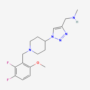 ({1-[1-(2,3-difluoro-6-methoxybenzyl)-4-piperidinyl]-1H-1,2,3-triazol-4-yl}methyl)methylamine bis(trifluoroacetate)