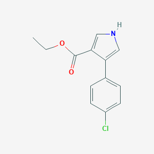 molecular formula C13H12ClNO2 B037981 ethyl 4-(4-chlorophenyl)-1H-pyrrole-3-carboxylate CAS No. 122453-97-8