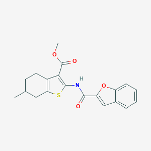 Methyl 2-[(1-benzofuran-2-ylcarbonyl)amino]-6-methyl-4,5,6,7-tetrahydro-1-benzothiophene-3-carboxylate