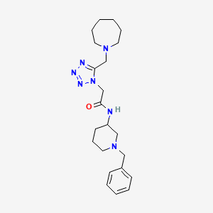 2-[5-(azepan-1-ylmethyl)tetrazol-1-yl]-N-(1-benzylpiperidin-3-yl)acetamide