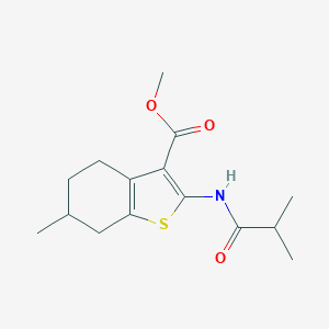 Methyl 2-(isobutyrylamino)-6-methyl-4,5,6,7-tetrahydro-1-benzothiophene-3-carboxylate