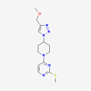 4-{4-[4-(methoxymethyl)-1H-1,2,3-triazol-1-yl]-1-piperidinyl}-2-(methylthio)pyrimidine