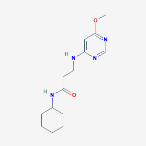 N-cyclohexyl-3-[(6-methoxypyrimidin-4-yl)amino]propanamide