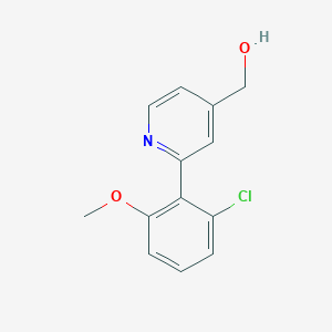 [2-(2-chloro-6-methoxyphenyl)pyridin-4-yl]methanol