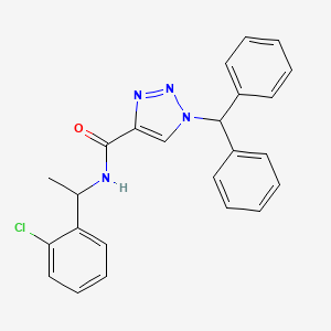 1-benzhydryl-N-[1-(2-chlorophenyl)ethyl]triazole-4-carboxamide