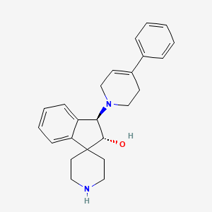 molecular formula C24H28N2O B3798193 (1R,2R)-1-(4-phenyl-3,6-dihydro-2H-pyridin-1-yl)spiro[1,2-dihydroindene-3,4'-piperidine]-2-ol 