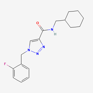 N-(cyclohexylmethyl)-1-(2-fluorobenzyl)-1H-1,2,3-triazole-4-carboxamide