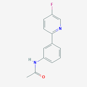 N-[3-(5-fluoro-2-pyridinyl)phenyl]acetamide