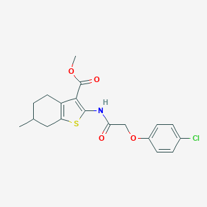 Methyl 2-{[(4-chlorophenoxy)acetyl]amino}-6-methyl-4,5,6,7-tetrahydro-1-benzothiophene-3-carboxylate