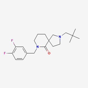 7-[(3,4-Difluorophenyl)methyl]-2-(2,2-dimethylpropyl)-2,7-diazaspiro[4.5]decan-6-one