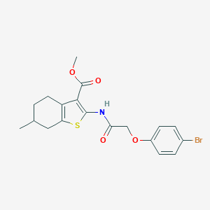Methyl 2-{[(4-bromophenoxy)acetyl]amino}-6-methyl-4,5,6,7-tetrahydro-1-benzothiophene-3-carboxylate