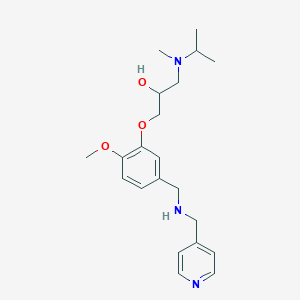 1-[isopropyl(methyl)amino]-3-(2-methoxy-5-{[(4-pyridinylmethyl)amino]methyl}phenoxy)-2-propanol