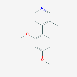 molecular formula C14H15NO2 B3798289 4-(2,4-二甲氧基苯基)-3-甲基吡啶 