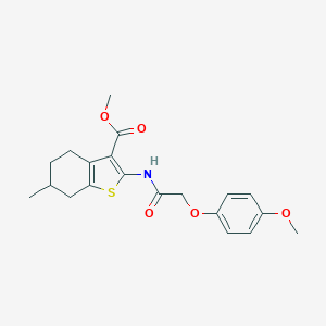 Methyl 2-{[(4-methoxyphenoxy)acetyl]amino}-6-methyl-4,5,6,7-tetrahydro-1-benzothiophene-3-carboxylate