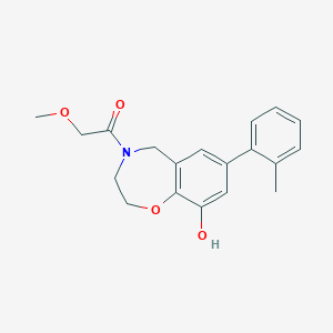 4-(methoxyacetyl)-7-(2-methylphenyl)-2,3,4,5-tetrahydro-1,4-benzoxazepin-9-ol