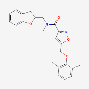 N-(2,3-dihydro-1-benzofuran-2-ylmethyl)-5-[(2,6-dimethylphenoxy)methyl]-N-methylisoxazole-3-carboxamide