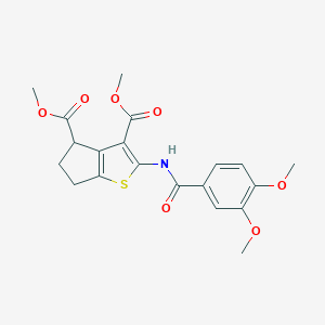 dimethyl 2-[(3,4-dimethoxybenzoyl)amino]-5,6-dihydro-4H-cyclopenta[b]thiophene-3,4-dicarboxylate