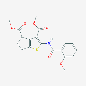 dimethyl 2-[(2-methoxybenzoyl)amino]-5,6-dihydro-4H-cyclopenta[b]thiophene-3,4-dicarboxylate