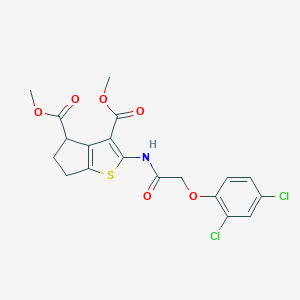 dimethyl 2-{[(2,4-dichlorophenoxy)acetyl]amino}-5,6-dihydro-4H-cyclopenta[b]thiophene-3,4-dicarboxylate