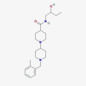 molecular formula C23H37N3O2 B3798516 N-(2-hydroxybutyl)-1'-(2-methylbenzyl)-1,4'-bipiperidine-4-carboxamide 