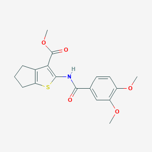 methyl 2-[(3,4-dimethoxybenzoyl)amino]-5,6-dihydro-4H-cyclopenta[b]thiophene-3-carboxylate