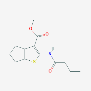 methyl 2-(butanoylamino)-5,6-dihydro-4H-cyclopenta[b]thiophene-3-carboxylate