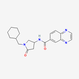 N-[1-(cyclohexylmethyl)-5-oxo-3-pyrrolidinyl]-6-quinoxalinecarboxamide