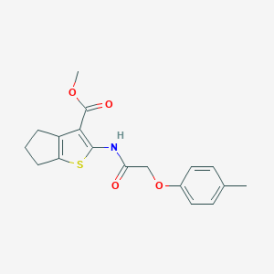 methyl 2-{[(4-methylphenoxy)acetyl]amino}-5,6-dihydro-4H-cyclopenta[b]thiophene-3-carboxylate