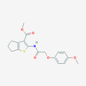 methyl 2-{[(4-methoxyphenoxy)acetyl]amino}-5,6-dihydro-4H-cyclopenta[b]thiophene-3-carboxylate