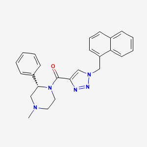 (2S)-4-methyl-1-{[1-(1-naphthylmethyl)-1H-1,2,3-triazol-4-yl]carbonyl}-2-phenylpiperazine