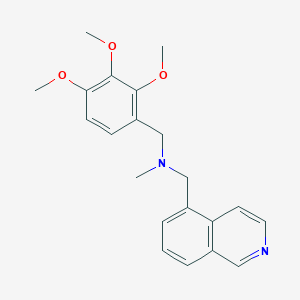 molecular formula C21H24N2O3 B3798648 (5-isoquinolinylmethyl)methyl(2,3,4-trimethoxybenzyl)amine bis(trifluoroacetate) 