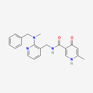 molecular formula C21H22N4O2 B3798658 N-({2-[benzyl(methyl)amino]-3-pyridinyl}methyl)-6-methyl-4-oxo-1,4-dihydro-3-pyridinecarboxamide 