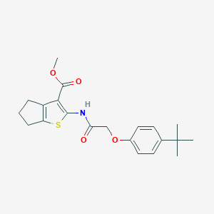 methyl 2-{[(4-tert-butylphenoxy)acetyl]amino}-5,6-dihydro-4H-cyclopenta[b]thiophene-3-carboxylate