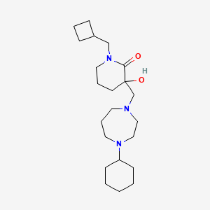 1-(Cyclobutylmethyl)-3-[(4-cyclohexyl-1,4-diazepan-1-yl)methyl]-3-hydroxypiperidin-2-one