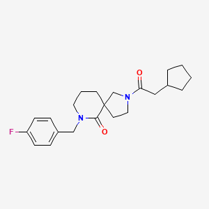 2-(cyclopentylacetyl)-7-(4-fluorobenzyl)-2,7-diazaspiro[4.5]decan-6-one