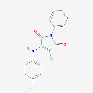 molecular formula C16H10Cl2N2O2 B379879 3-Chloro-4-(4-chloroanilino)-1-phenylpyrrole-2,5-dione CAS No. 251640-05-8