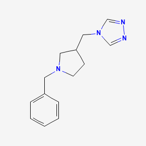 4-[(1-benzylpyrrolidin-3-yl)methyl]-4H-1,2,4-triazole