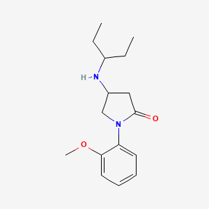 4-[(1-ethylpropyl)amino]-1-(2-methoxyphenyl)pyrrolidin-2-one