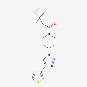 molecular formula C18H22N4OS B3798819 1-(spiro[2.3]hex-1-ylcarbonyl)-4-[4-(3-thienyl)-1H-1,2,3-triazol-1-yl]piperidine 