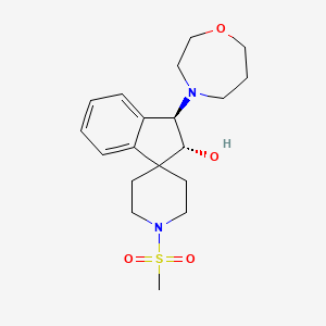 (1R,2R)-1'-methylsulfonyl-1-(1,4-oxazepan-4-yl)spiro[1,2-dihydroindene-3,4'-piperidine]-2-ol