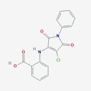 2-[(4-chloro-2,5-dioxo-1-phenyl-2,5-dihydro-1H-pyrrol-3-yl)amino]benzoic acid