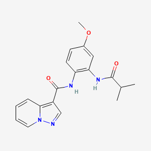 N-[2-(isobutyrylamino)-4-methoxyphenyl]pyrazolo[1,5-a]pyridine-3-carboxamide