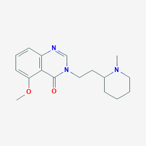 molecular formula C17H23N3O2 B3798866 5-methoxy-3-[2-(1-methylpiperidin-2-yl)ethyl]quinazolin-4(3H)-one 