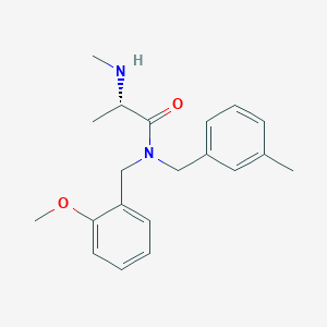 N~1~-(2-methoxybenzyl)-N~2~-methyl-N~1~-(3-methylbenzyl)-L-alaninamide hydrochloride